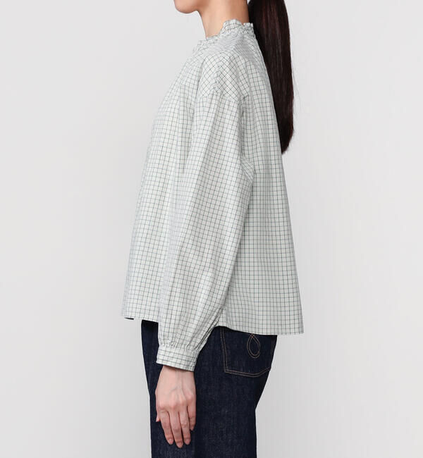 ORCIVAL「ORCIVAL | コットンワッシャー ギャザーブラウス WOMEN」|シャツ・ブラウス|