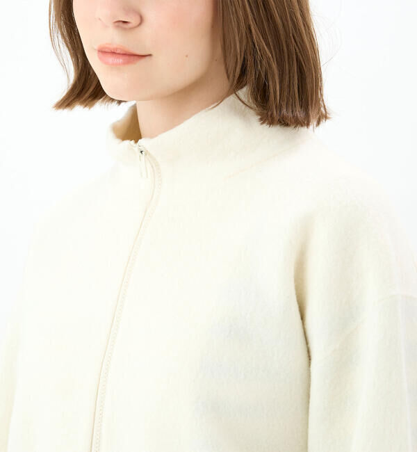 ORCIVAL「ORCIVAL | ウールジャージー スタンドジップカーディガン WOMEN」|ニット・セーター|