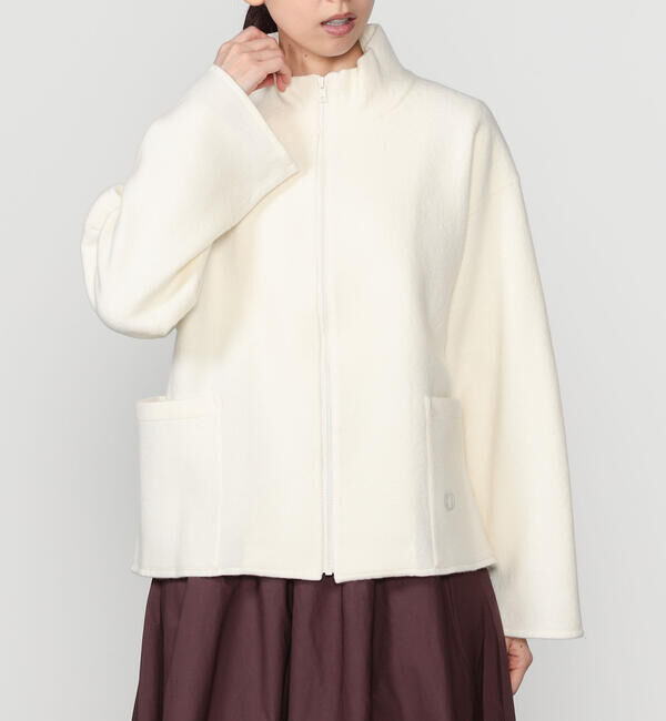 ORCIVAL「ORCIVAL | ウールジャージー スタンドジップカーディガン WOMEN」|ニット・セーター|