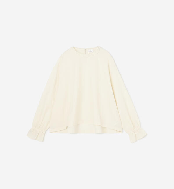 LE GLAZIK「LE GLAZIK | ポリエステルコットン ラッフルシャツ WOMEN」|シャツ・ブラウス|