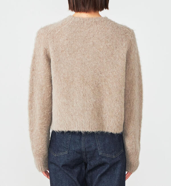 GYMPHLEX「Gymphlex | シャギーニット ショートカーディガン WOMEN」|ニット・セーター|