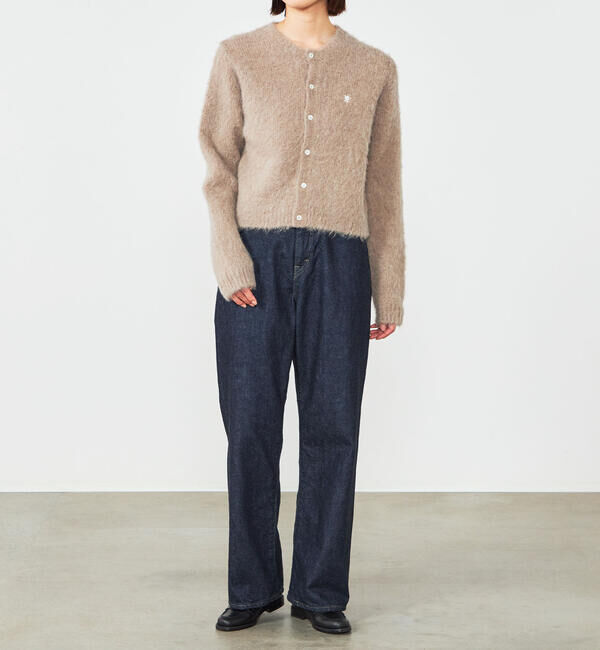 GYMPHLEX「Gymphlex | シャギーニット ショートカーディガン WOMEN」|ニット・セーター|