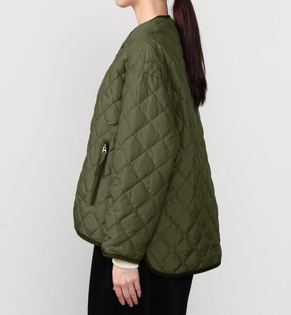 GYMPHLEX「Gymphlex | キルトダウンカラーレスジャケット WOMEN」|ダウン|