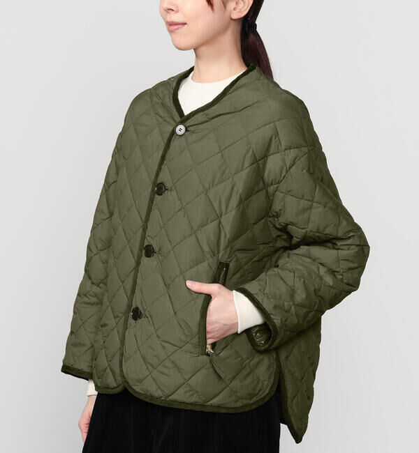 GYMPHLEX「Gymphlex | キルトダウンカラーレスジャケット WOMEN」|ダウン|