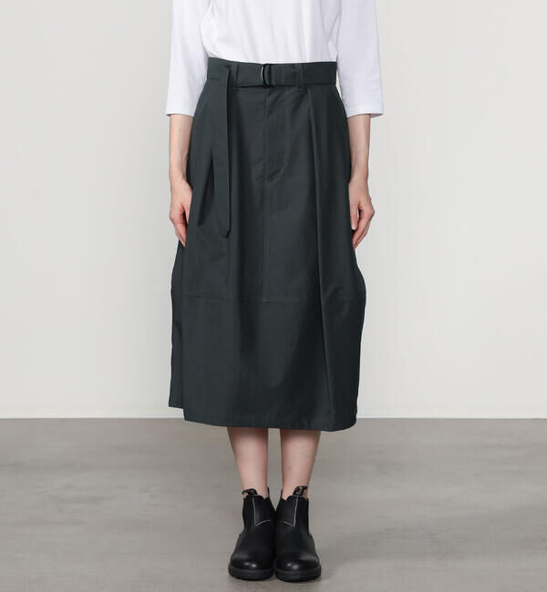  「HAVERSACK | 〈別注〉コットン ベルテッドコクーンスカート WOMEN」|スカート|