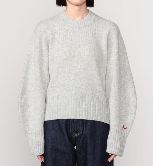 UNFIL「UNFIL | ラムズウール クルーネックニットプルオーバー WOMEN」|ニット・セーター|