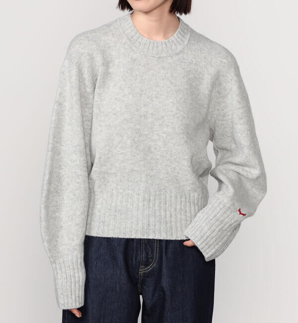 UNFIL「UNFIL | ラムズウール クルーネックニットプルオーバー WOMEN」|ニット・セーター|