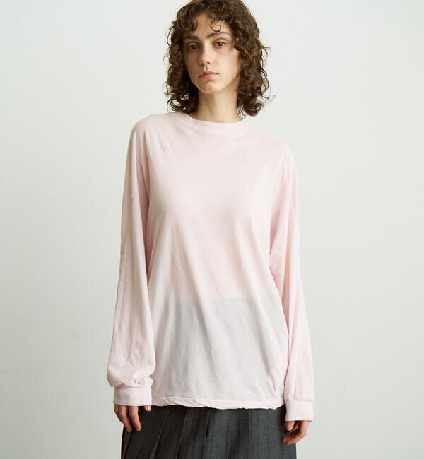 UNFIL「UNFIL | コットンシアージャージー フットボールTシャツ WOMEN」|Tシャツ・カットソー|PINK