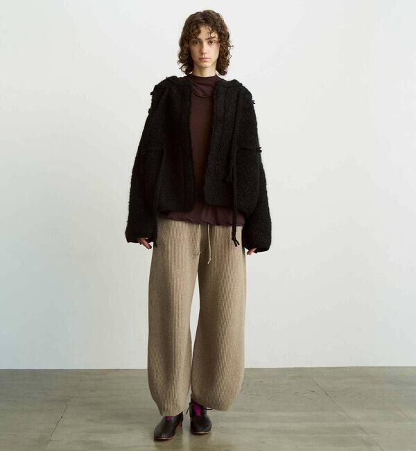 UNFIL「UNFIL | モヘア＆シェットランドウール ニットジャケット WOMEN」|その他|