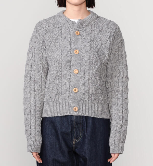  「James Charlotte | ウール アランニットカーディガン WOMEN」|ニット・セーター|
