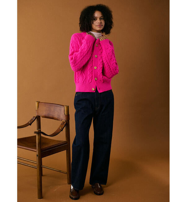  「James Charlotte | ウール アランニットカーディガン WOMEN」|ニット・セーター|