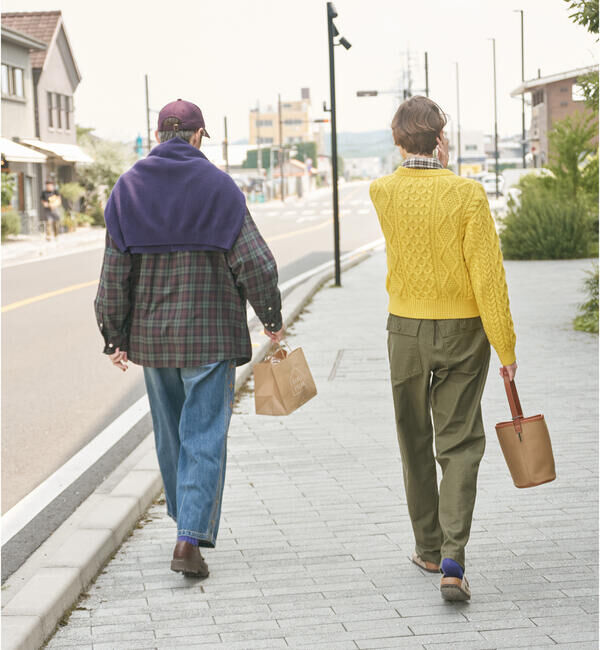  「James Charlotte | ウール アランニットカーディガン WOMEN」|ニット・セーター|