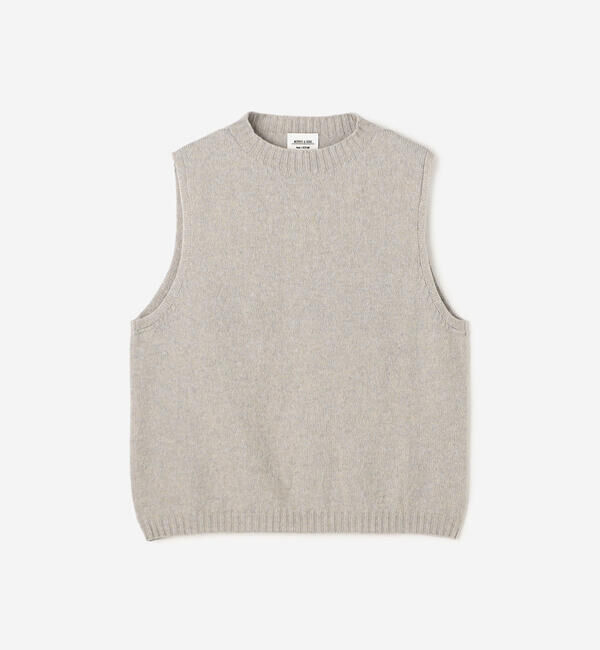 Morris & Sons「MORRIS & SONS | ジーロンラム クルーネックベスト WOMEN」|ベスト・ジレ|