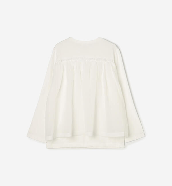  「eunoia | フリル レイヤーTシャツ WOMEN」|Tシャツ・カットソー|