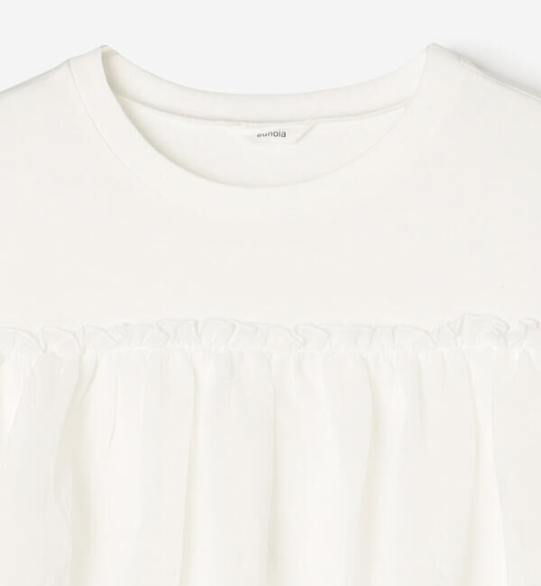  「eunoia | フリル レイヤーTシャツ WOMEN」|Tシャツ・カットソー|