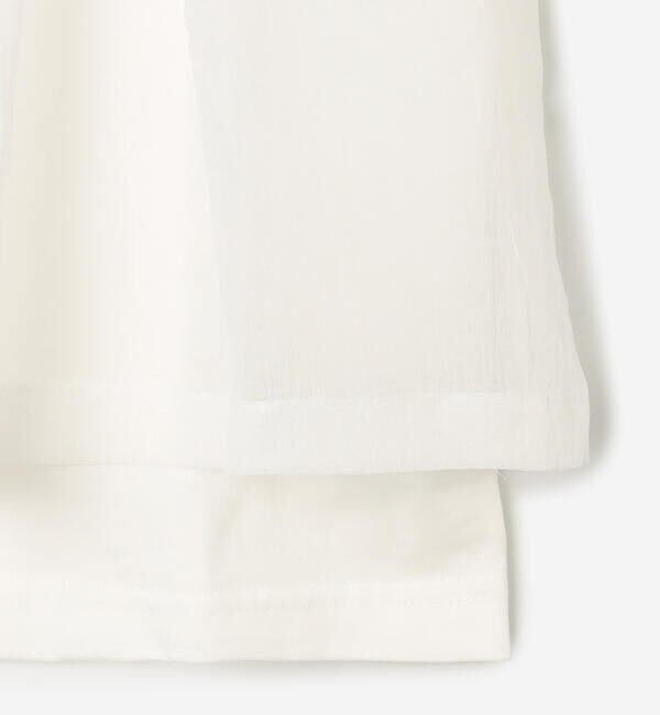  「eunoia | フリル レイヤーTシャツ WOMEN」|Tシャツ・カットソー|