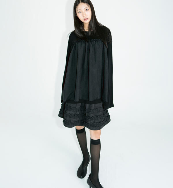  「eunoia | フリル レイヤーTシャツ WOMEN」|Tシャツ・カットソー|