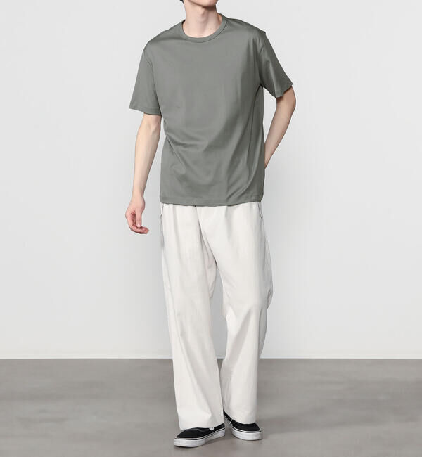 handvaerk「handvaerk | 60/2 クルーネック半袖Tシャツ SOLID MEN」|Tシャツ・カットソー|