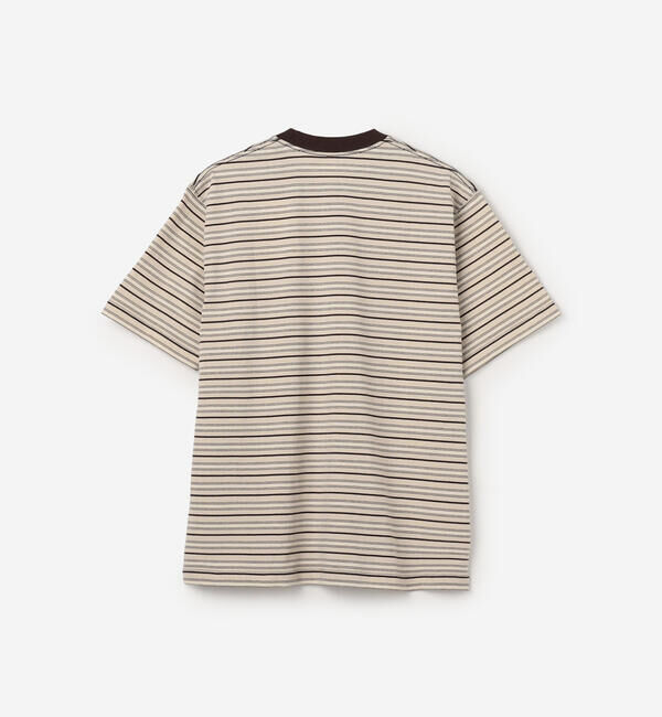 DANTON「DANTON | マルチボーダー ポケットクルーネックTシャツ MEN」|Tシャツ・カットソー|