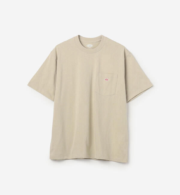 DANTON「DANTON | ポケット クルーネックTシャツ SOLID MEN」|Tシャツ・カットソー|GREIGE