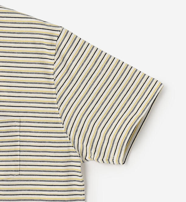 DANTON「DANTON | マルチボーダー ポケットクルーネックTシャツ WOMEN」|Tシャツ・カットソー|