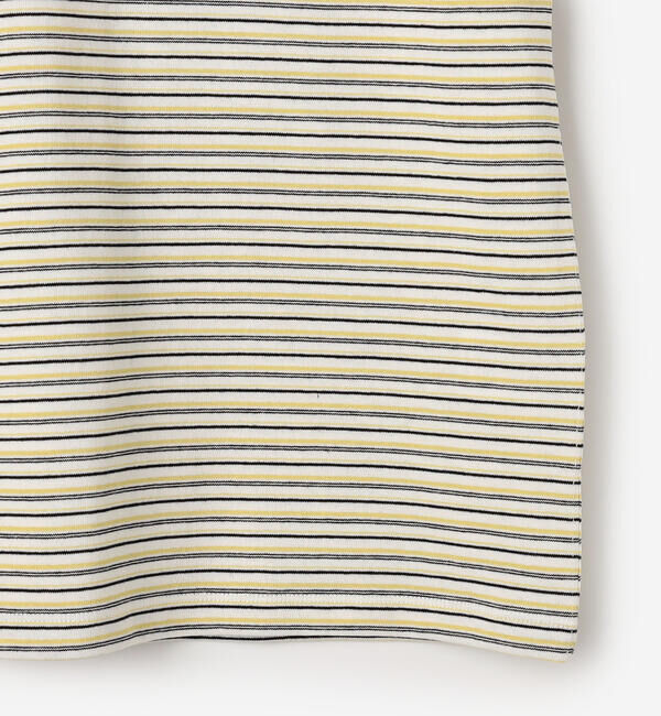 DANTON「DANTON | マルチボーダー ポケットクルーネックTシャツ WOMEN」|Tシャツ・カットソー|