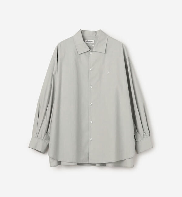 GYMPHLEX「Gymphlex | コットン 長袖チュニックシャツ WOMEN」|シャツ・ブラウス|GREY