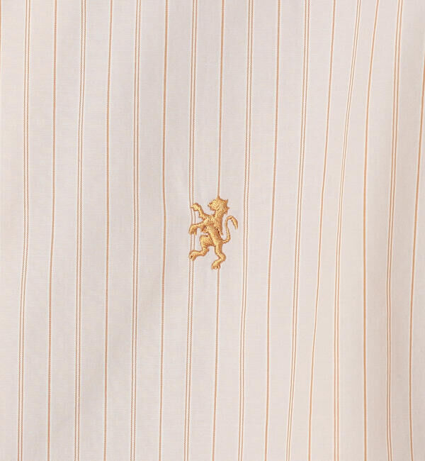 GYMPHLEX「Gymphlex | コットン マルチストライプ 長袖チュニックシャツ WOMEN」|シャツ・ブラウス|