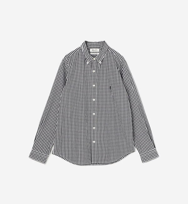 GYMPHLEX「Gymphlex | 長袖 ボタンダウンシャツ GINGHAM WOMEN」|シャツ・ブラウス|