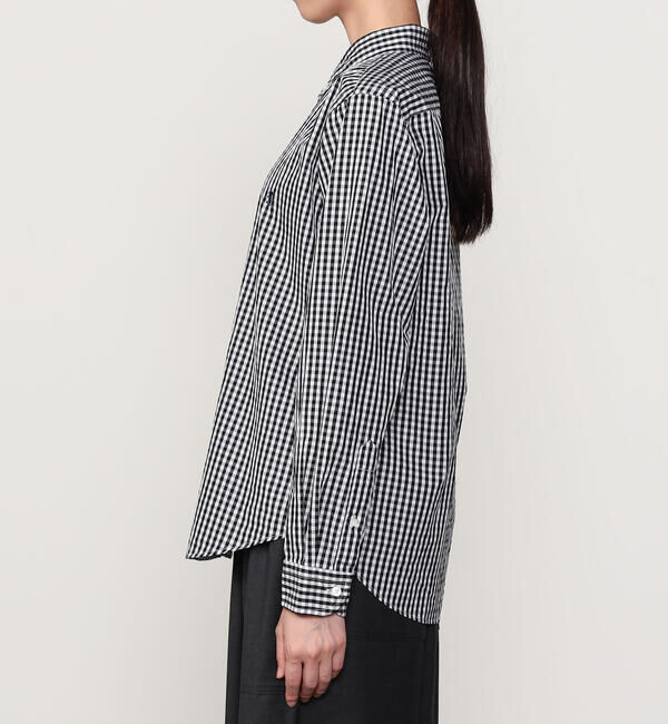 GYMPHLEX「Gymphlex | 長袖 ボタンダウンシャツ GINGHAM WOMEN」|シャツ・ブラウス|