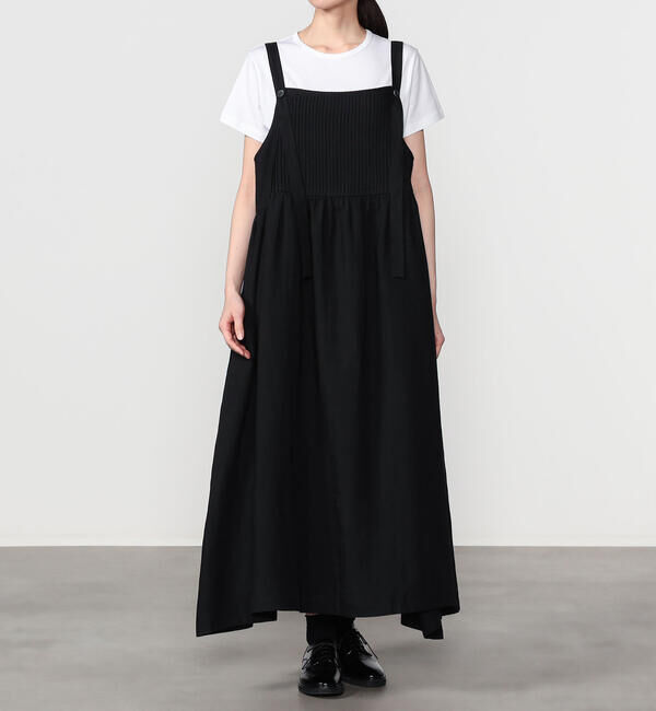  「eunoia | ピンタック ロングワンピース WOMEN」|ワンピース|