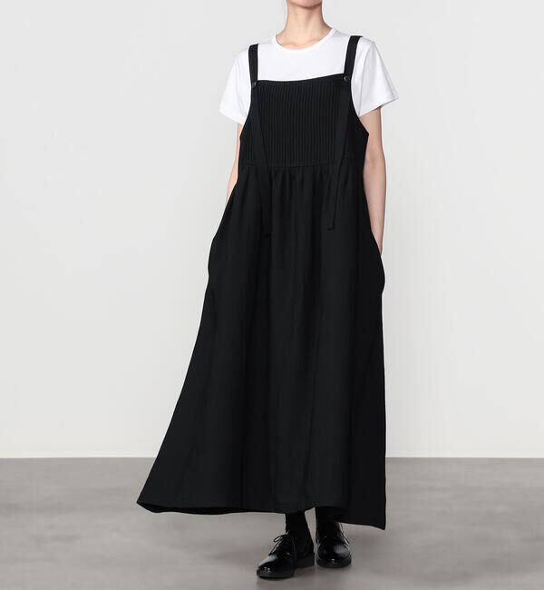  「eunoia | ピンタック ロングワンピース WOMEN」|ワンピース|