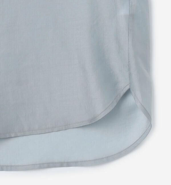  「eunoia | シャーリング ハイネックブラウス WOMEN」|シャツ・ブラウス|