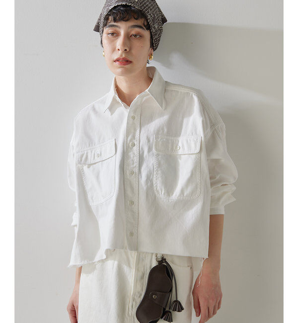  「デニムシャツ」|シャツ・ブラウス|オフホワイト