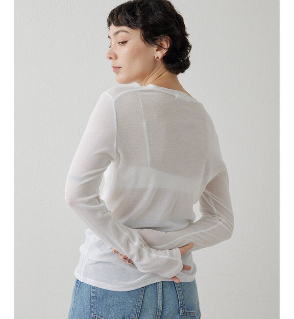  「シアーフライスクルーネックプルオーバー」|Tシャツ・カットソー|
