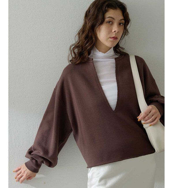  「スウェットVネックプルオーバー２」|Tシャツ・カットソー|