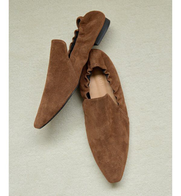  「【THE PAUSE】ギャザーフラットシューズ」|その他|