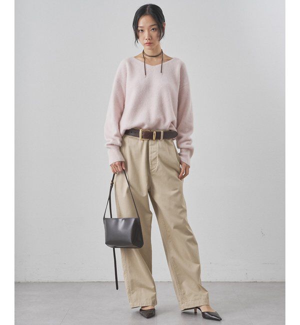  「フォックスウール Vネックプルオーバー」|ニット・セーター|