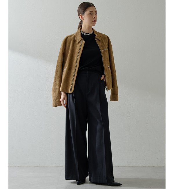  「ワイドタックパンツ」|チノ|