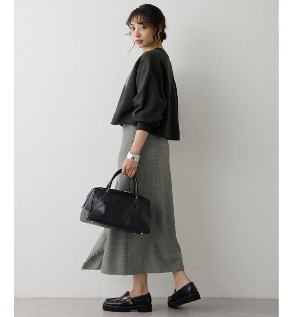  「チェックフリンジスカート」|スカート|