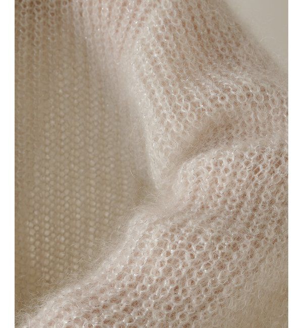  「ラメモヘヤニットプルオーバー」|ニット・セーター|