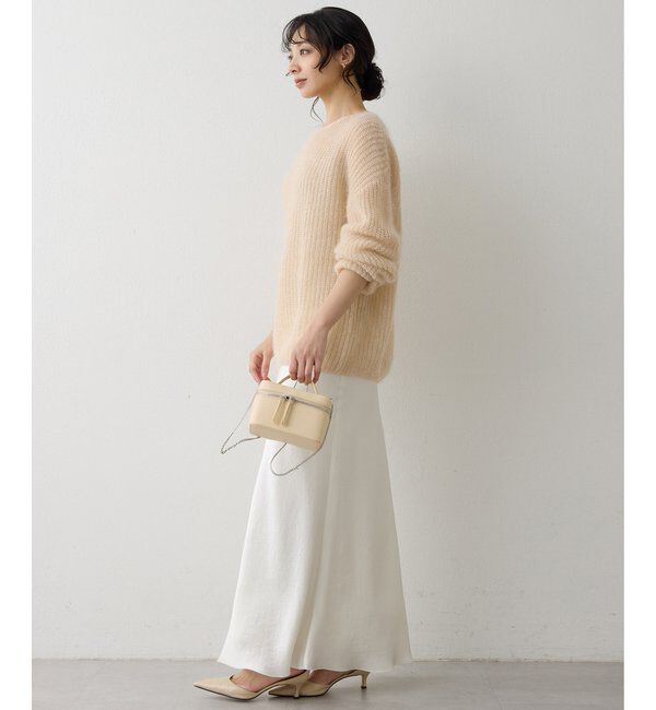  「ラメモヘヤニットプルオーバー」|ニット・セーター|