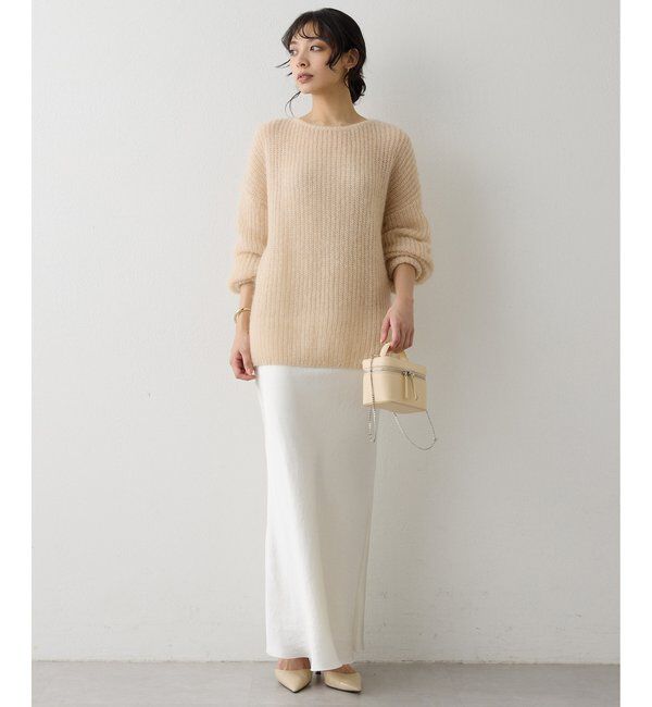  「ラメモヘヤニットプルオーバー」|ニット・セーター|