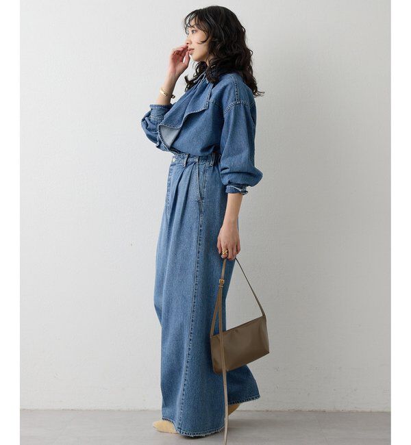  「フリルデニムブラウス」|シャツ・ブラウス|