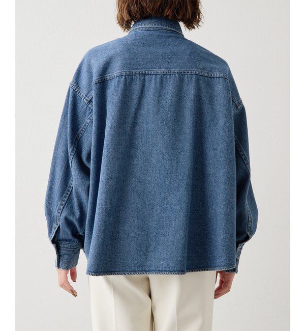  「フリルデニムブラウス」|シャツ・ブラウス|