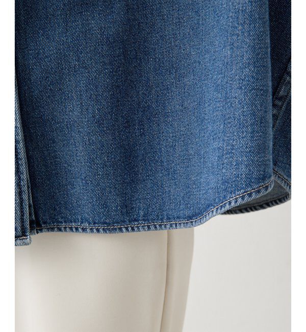  「フリルデニムブラウス」|シャツ・ブラウス|