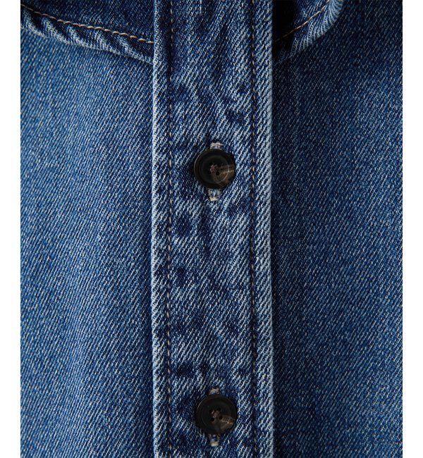  「フリルデニムブラウス」|シャツ・ブラウス|