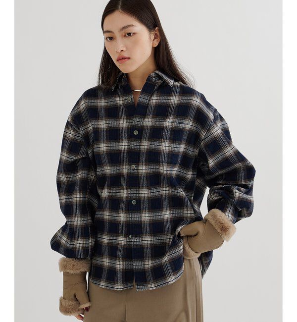  「ピケチェックシャツ」|シャツ・ブラウス|