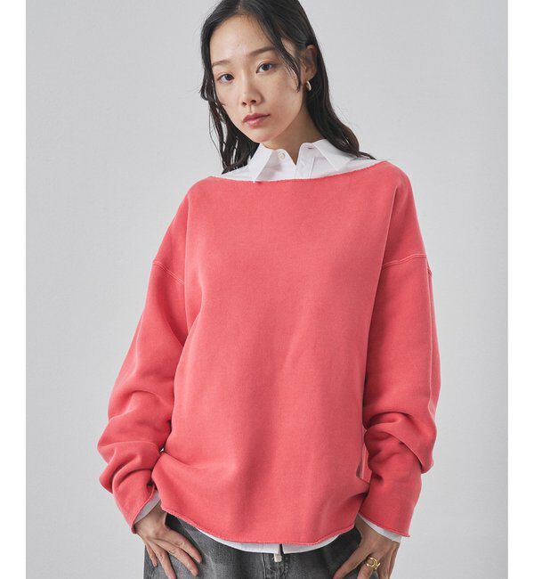  「【インフルエンサーコラボ】ピグメントスウェットプルオーバー」|Tシャツ・カットソー|レッド