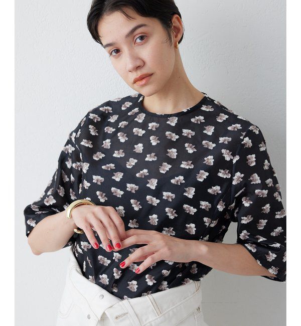 THE PAUSE「【THE PAUSE】フラワージャガードブラウス」|シャツ・ブラウス|